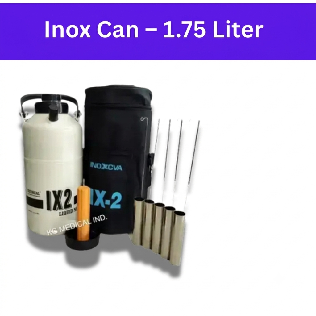 Inox Liquid Nitrogen Can – 1.75 Liter