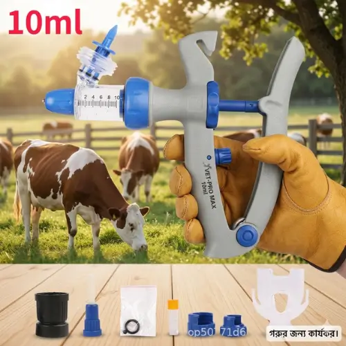 Automatic Vaccine Injection Gun 10ml | অটো ডোজিং ইনজেকশন সিরিঞ্জ