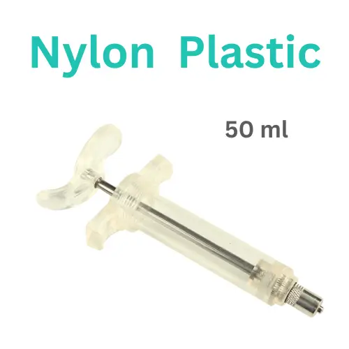 50ml Nylon Rocket Syringe | ভেটেরিনারি নাইলন প্লাস্টিক সিরিঞ্জ