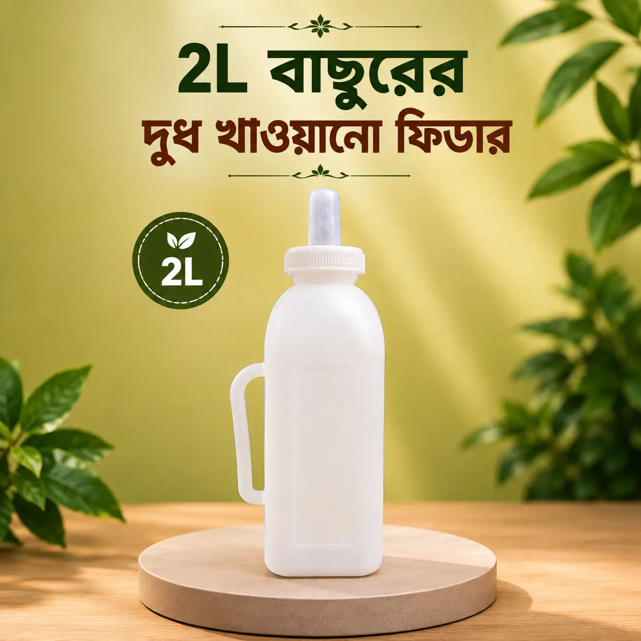 2L Calf Milk Feeding Bottle | ২ লিটার বাছুরের দুধ খাওয়ানোর ফিডার