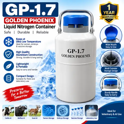 Golden Phoenix Liquid Nitrogen Can 1.7L | ১.৭ লিটার লিকুইড নাইট্রোজেন ক্যান