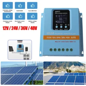 MPPT Solar Controller 60A SA48 60A 12V 24V 36V 48V চার্জার লিড অ্যাসিড ও লিথিয়াম ব্যাটারি সাপোর্ট