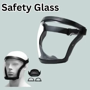 Full Face Shield Mask . Anti Fog Transparent Safety Glass রান্না ও ওয়েল্ডিং সেফটি ফেস মাস্ক