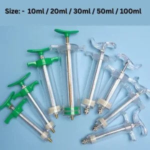 Veterinary Plastic Steel SyringeVeterinary Syringe 10ml 20ml 30ml 50ml 100ml পশুর ভ্যাকসিন ইনজেকশন সিরিঞ্জ