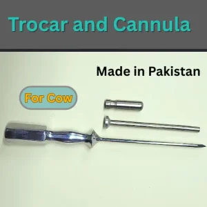Trocar and Cannula for Cow Made in Pakistan গরুর পেটের গ্যাস বের করার ভেটেরিনারি যন্ত্র