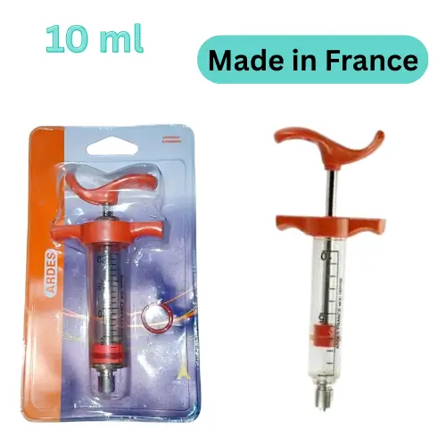Anders Veterinary Syringe 10ml প্লাস্টিক স্টিল ভেটেরিনারি সিরিঞ্জ ১০ এমএল